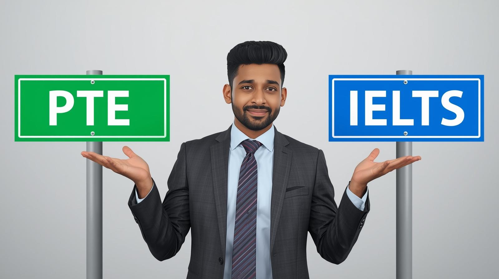 Coach Chamindu Mihiranga comparing PTE vs IELTS for Sri Lankan students planning to study or migrate abroad